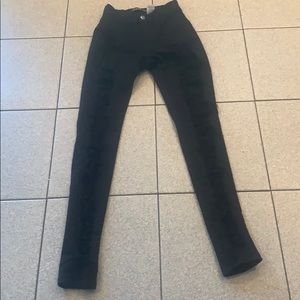 NWOT Black Stretch Skinny TORN Jeans